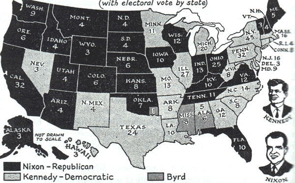 1960 election by state