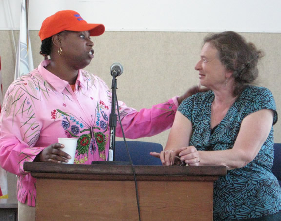 Cynthia McKinney with Carol Wolman