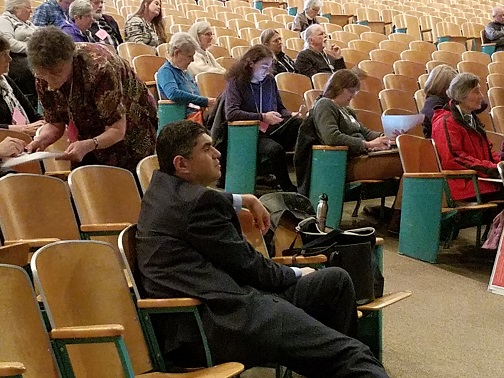 Javier Valdez at 46th Democrats caucus