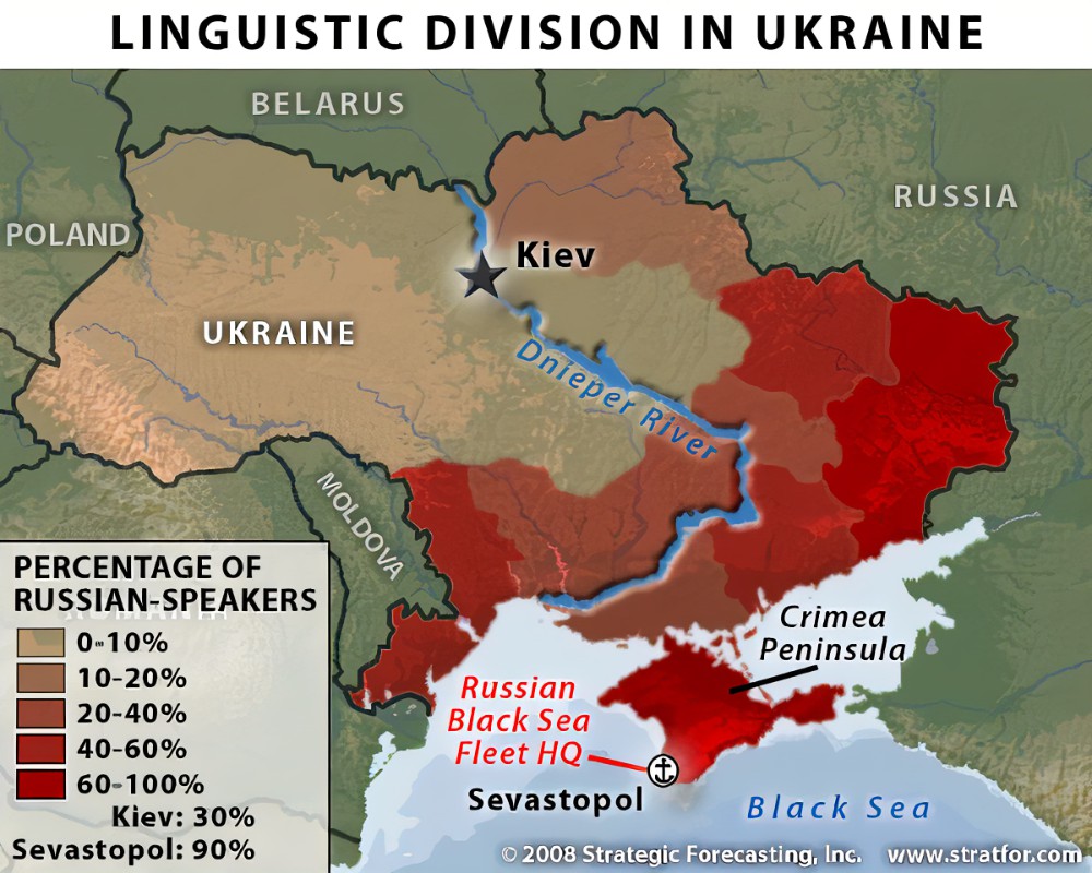 Ukraine ethnic distribution